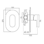 Vado Life Manual Shower Valve