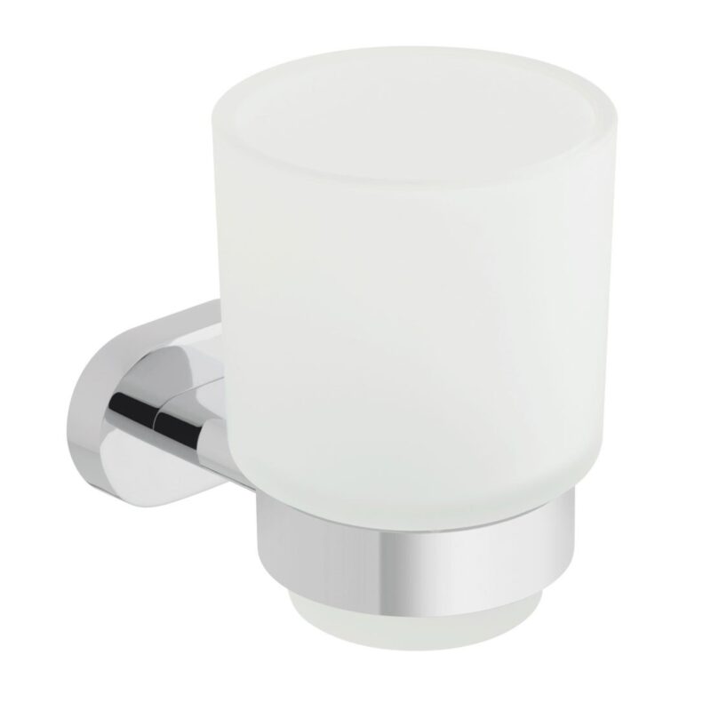 Vado Life Frosted Glass Tumbler & Holder Vado Life Frosted Glass Tumbler & Holder