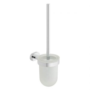 Vado Life Toilet Brush & Frosted Glass Holder