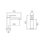 Vado Notion Slimline Mono Basin Mixer