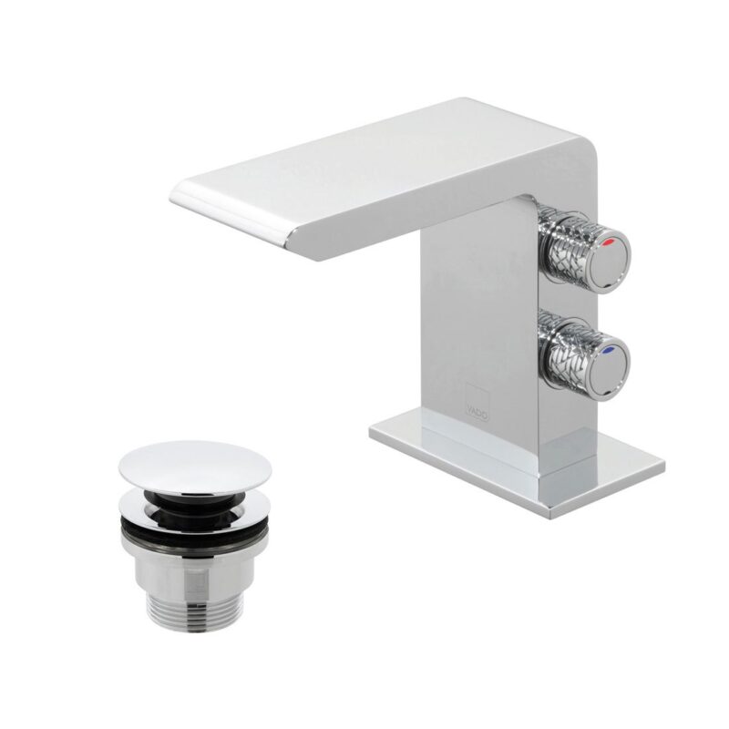 Vado Omika Mini Mono Basin Mixer with Universal Waste Vado Omika Mini Mono Basin Mixer with Universal Waste