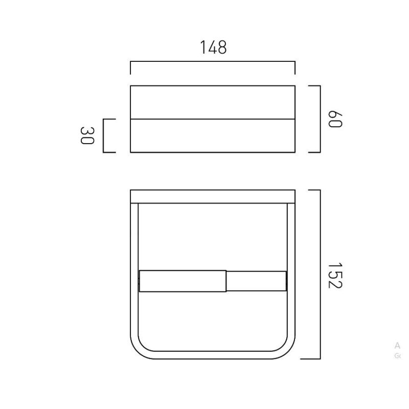 Vado Closed Paper Holder