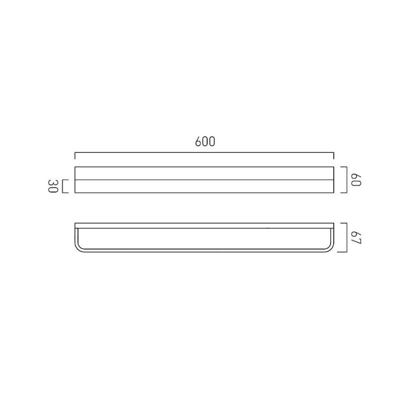 Vado Omika Towel Rail 600mm