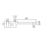 Vado Contemporary Round Bottle Trap