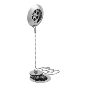 Vado Stowaway Bath Waste with Metal Plug and Chain Chrome