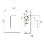 Vado Phase Manual Shower Valve
