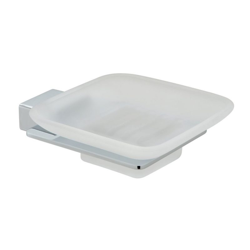 Vado Phase Frosted Glass Soap Dish & Holder