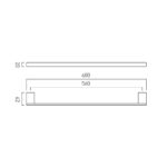 Vado Phase Towel Rail 600mm