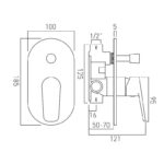 Vado Photon Manual Shower Valve with Diverter