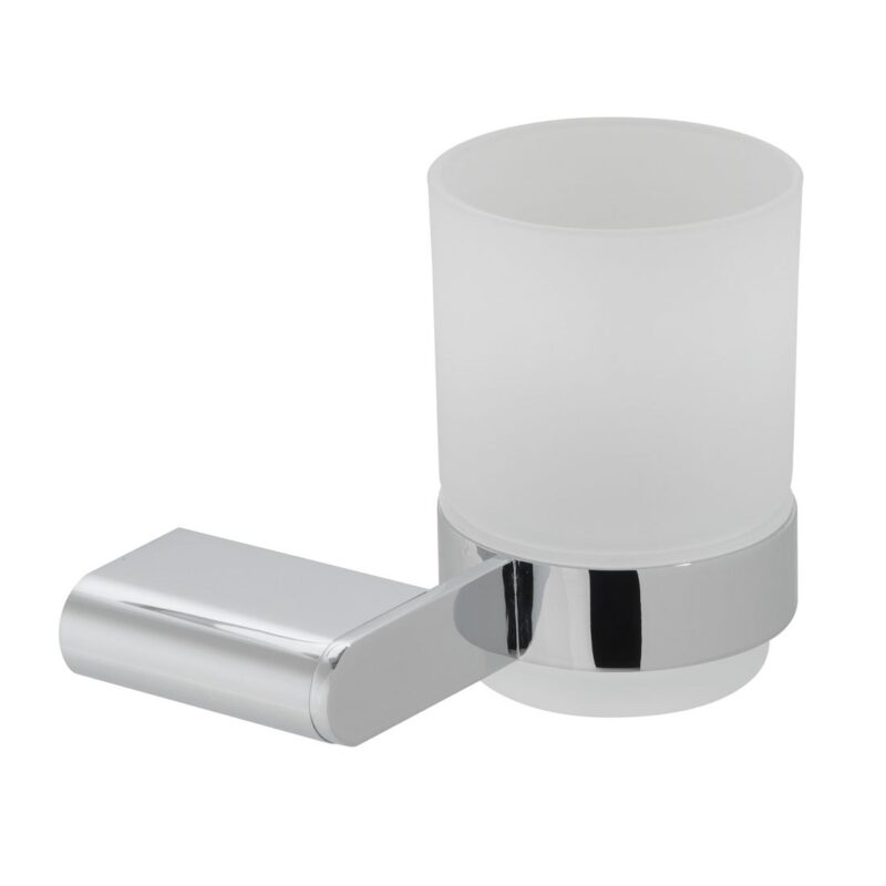 Vado Photon Frosted Glass Tumbler & Holder Vado Photon Frosted Glass Tumbler & Holder