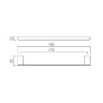 Vado Photon Towel Rail 450mm