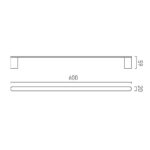 Vado Photon Towel Rail 600mm