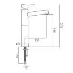 Vado Sense Extended Mono Basin Mixer