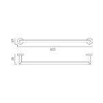Vado Spa Towel Rail 600mm