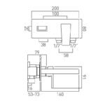 Vado Synergie Wall Mounted Basin Mixer