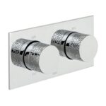 Vado Omika 2 Outlet 3 Handle Horizontal Thermostatic Valve