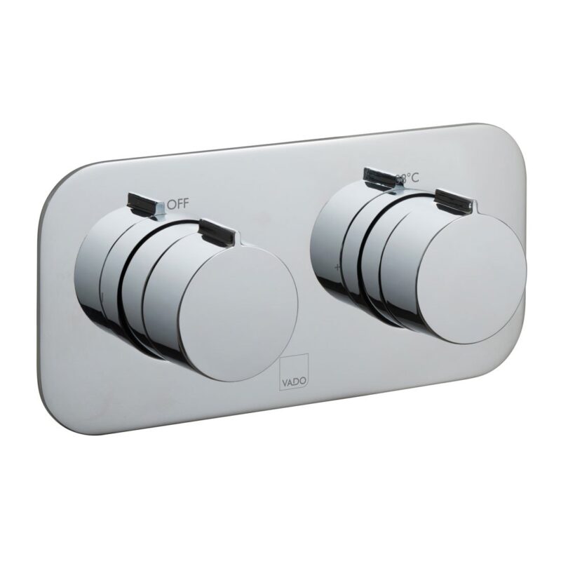 Vado Altitude 1 Outlet 2 Handle Horizontal Thermostatic Valve Vado Altitude 1 Outlet 2 Handle Horizontal Thermostatic Valve