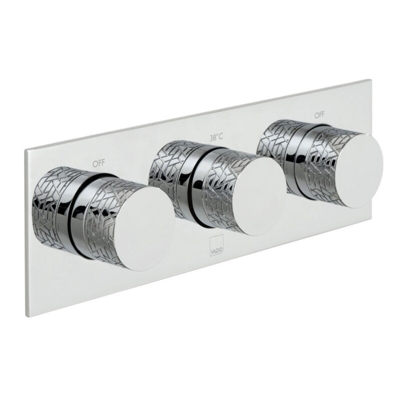 Vado Omika 2 Outlet 2 Handle Thermostatic Valve with All-Flow