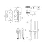 Vado Altitude 1 Outlet Thermostatic Shower Set