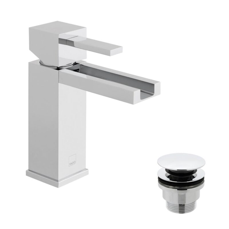 Vado Te Falls Mono Basin Mixer with Universal Waste Vado Te Falls Mono Basin Mixer with Universal Waste