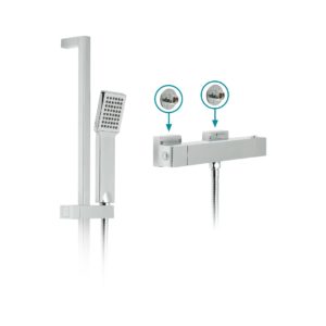 Vado Te Exposed Thermostatic Shower Set