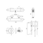 Vado Te Exposed Thermostatic Shower Set