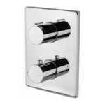 Vema Rectangular Two Outlet Thermostatic Valve