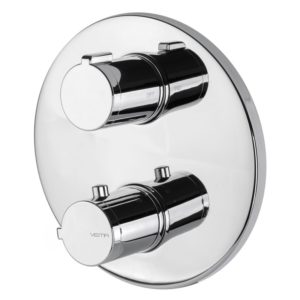 Vema Round Two Outlet Thermostatic Valve