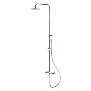 Vema Thermostatic Round Bar Valve with Fixed Head & Riser