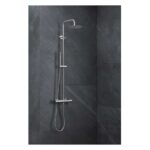 Vema Thermostatic Round Bar Valve with Fixed Head & Riser