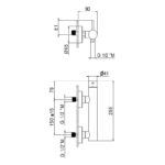 Vema Maira Wall Mounted Shower Mixer Single Outlet