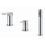 Vema Timea 3-Hole Deck Mounted Bath/Shower Mixer Chrome