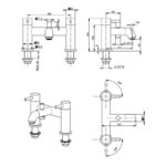 Vema Maira Deck Mounted Bath Shower Mixer Chrome