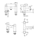 Vema Maira Deck Mounted Bath Filler Black