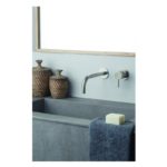 Vema Tiber Wall Mounted Basin Mixer Stainless Steel