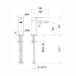 Vema Timea Basin Mixer Tap Chrome