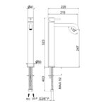 Vema Maira Tall Basin Mixer Chrome