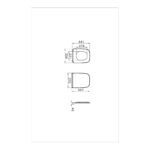 Vitra Integra Soft-Close Top Fixing Toilet Seat, Metal Hinges