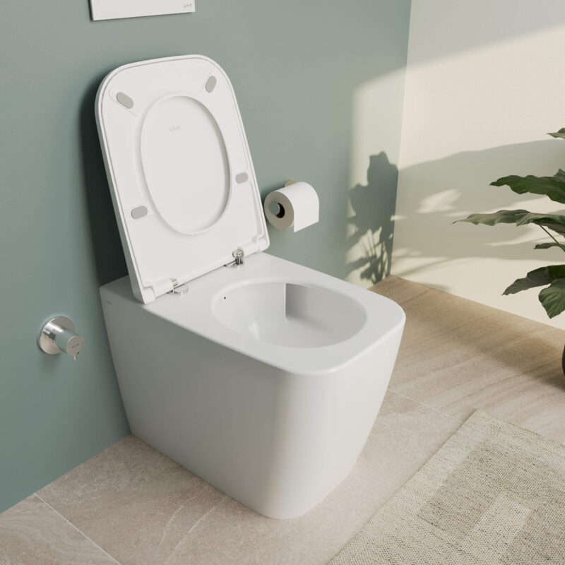 Vitra Universal Super Slim Square Soft Close Quick Release Toilet Seat