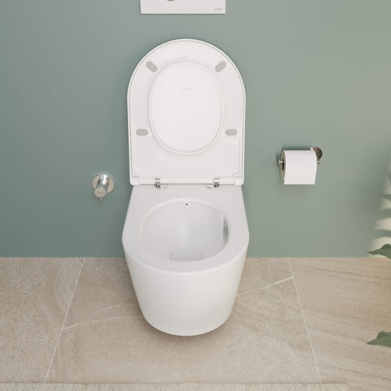 Vitra Universal Super Slim Round Soft Close Quick Release Toilet Seat