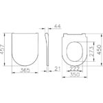 Vitra Universal Slim Round Soft Close Quick Release Toilet Seat