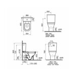 Vitra S50 Close Coupled Toilet with Soft Close Seat