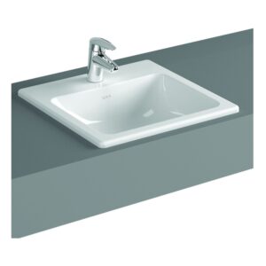 Vitra S20 Compact Countertop Basin 50cm Square 1 Taphole