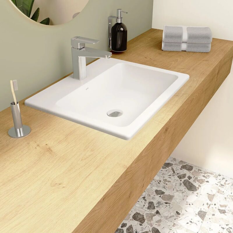Vitra S20 Compact Countertop Basin 55x45cm 1 Taphole