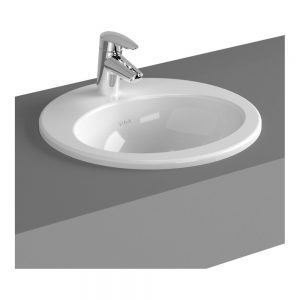 Vitra S20 Compact Countertop Basin 43cm Oval 1 Taphole