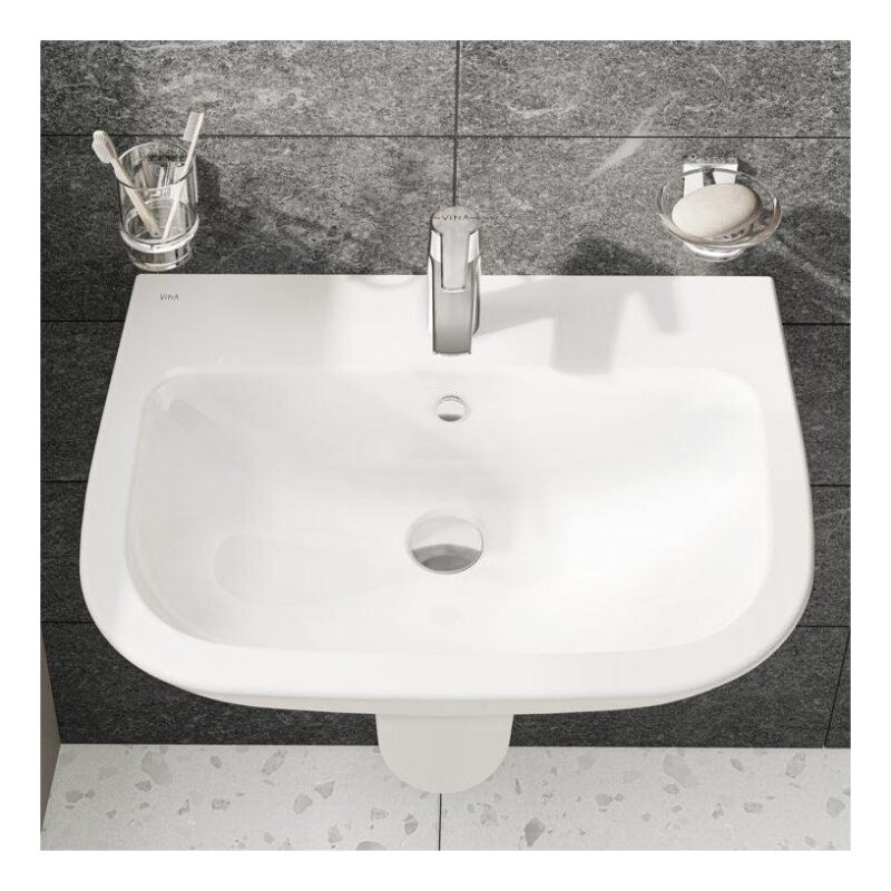 Vitra S20 595x455mm 1 Tap Hole Basin