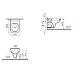 Vitra S20 Wall-Hung Toilet with Standard Seat