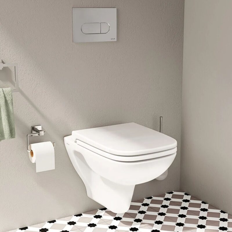 Vitra S20 Wall Hung WC Pan & Soft Close Toilet Seat