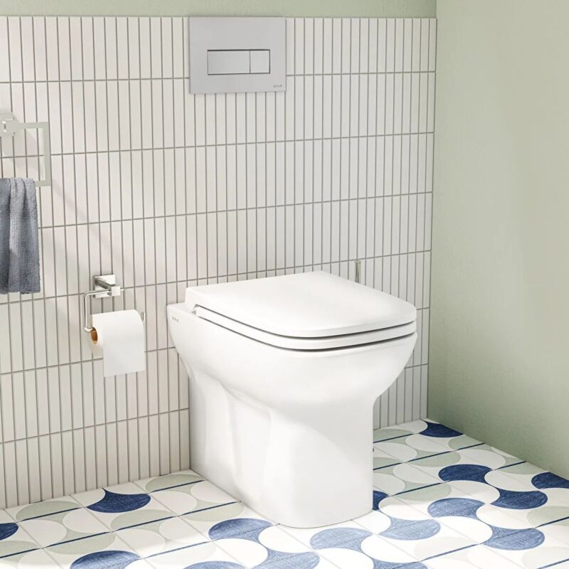 Vitra S20 Back To Wall Toilet with Standard Seat