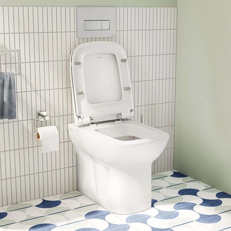 Vitra S20 Back To Wall Toilet with Standard Seat